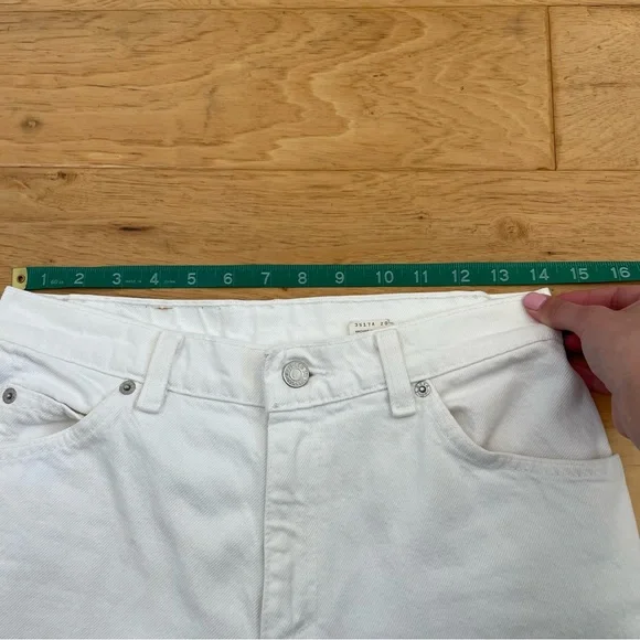 Vintage 90s Orange Tab Levi’s 950 Tapered Leg Jeans White Wash Size 8 - Picture 11 of 16